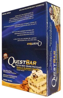 Quest Bar, Vanilla Almond Crunch - 12 bars