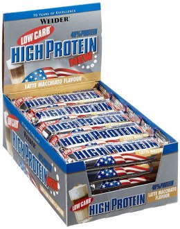 40% Low Carb High Protein Bar, Peanut Caramel - 24 bars (50 grams)