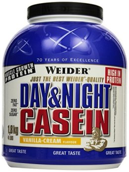Day & Night Casein, Vanilla Cream - 1800 grams