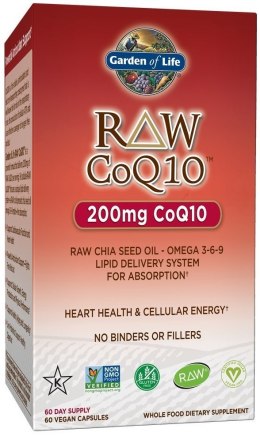 Raw CoQ10, 200mg - 60 vegan caps