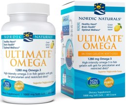 Ultimate Omega, 1280mg Lemon - 60 softgels