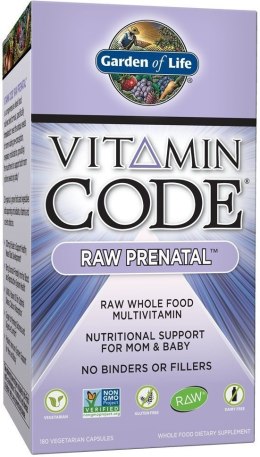 Vitamin Code Raw Prenatal - 180 vcaps