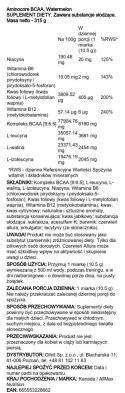Aminocore BCAA, Watermelon - 315 grams
