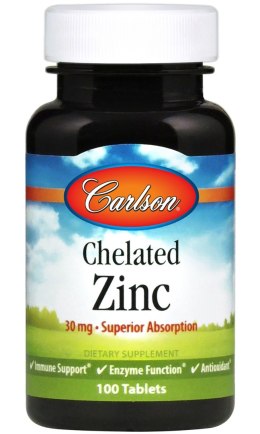 Chelated Zinc, 30mg - 100 tablets