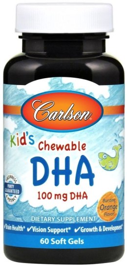 Kid's Chewable DHA, 100mg Orange - 60 softgels