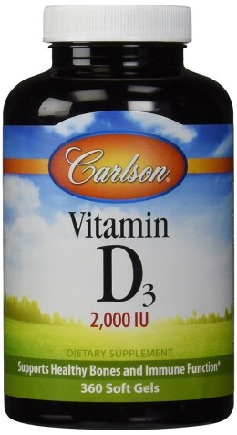 Vitamin D3, 2000 IU - 360 softgels