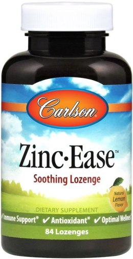 Zinc Ease, Natural Lemon - 84 lozenges