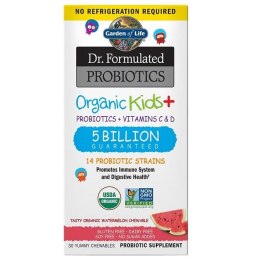 Dr. Formulated Probiotics Organic Kids+, Watermelon (EAN 658010122153) - 30 chewables