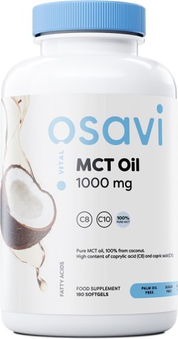 MCT Oil, 1000mg - 180 softgels
