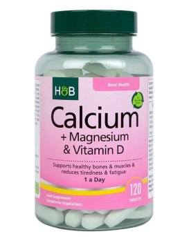 Calcium + Magnesium & Vitamin D - 120 vegetarian tabs