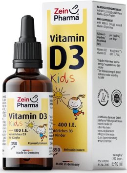 Vitamin D3 Drops For Kids, 400IU - 10 ml.