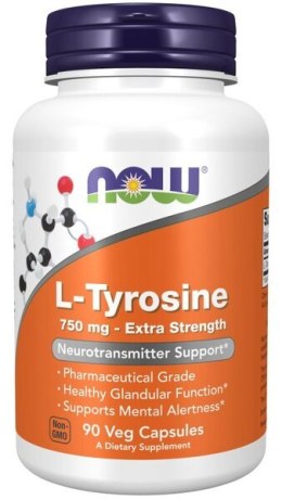 L-Tyrosine, Extra Strength 750mg - 90 vcaps