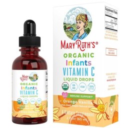 Organic Infants Vitamin C Liquid Drops, Orange Vanilla - 60 ml.