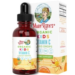 Organic Kids Vitamin C Liquid Drops, Orange Vanilla - 60 ml.
