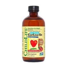 Pure Arctic Cod Liver Oil, Natural Strawberry - 237 ml.
