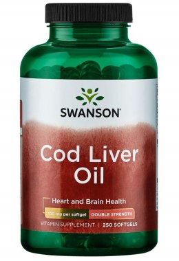 Cod Liver Oil, 700mg Double-Strength - 250 softgels