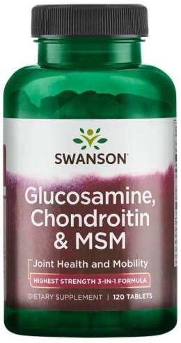 Glucosamine, Chondroitin & MSM, 750mg - 120 tablets