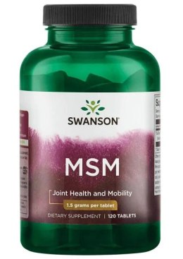 MSM, 1500mg - 120 tablets