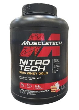 Nitro-Tech 100% Whey Gold, Strawberry Shortcake - 2270 grams