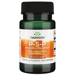 P-5-P (Pyridoxal-5-Phosphate) Coenzymated Vitamin B6, 20mg - 60 caps