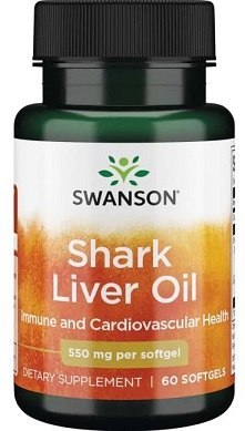 Shark Liver Oil, 550mg - 60 softgels