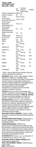 Tempro, Vanilla - 2250 grams