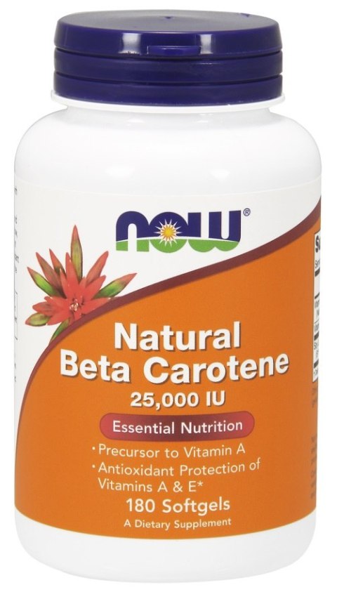 Beta Carotene Natural, 25 000 IU - 180 softgels