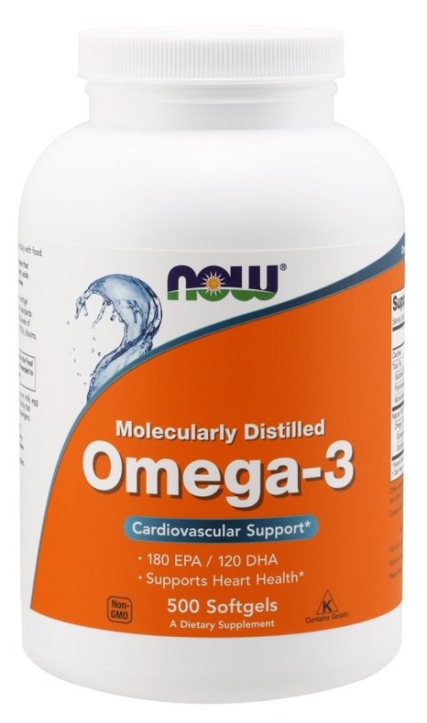 Omega-3 Molecularly Distilled - 500 softgels