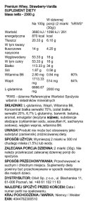 Premium Whey, Strawberry-Vanilla - 2300 grams