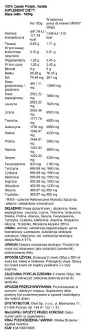 100% Casein Protein, Vanilla - 1800 grams