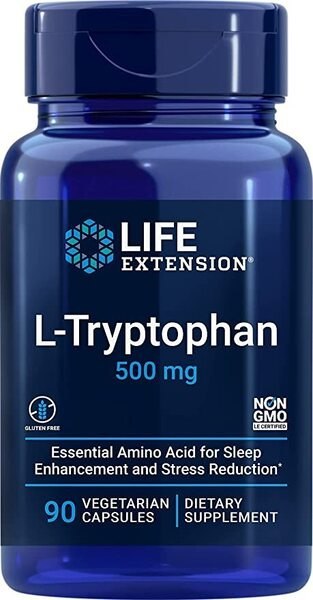 L-Tryptophan, 500mg - 90 vcaps
