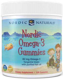 Nordic Omega-3 Gummies, 82mg Tangerine Treats - 120 gummies