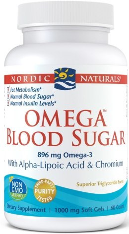 Omega Blood Sugar, 896mg - 60 softgels