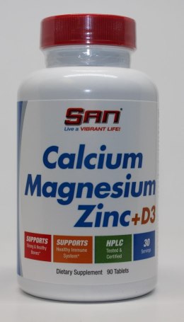 Calcium Magnesium Zinc + D3 - 90 tablets