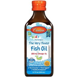 Kid's The Very Finest Fish Oil, 800mg Natural Orange - 200 ml.