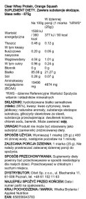 Clear Whey Protein, Orange Squash - 875 grams