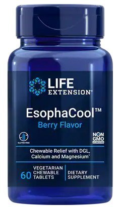 EsophaCool, Berry Flavor - 60 vegetarian chewable tabs