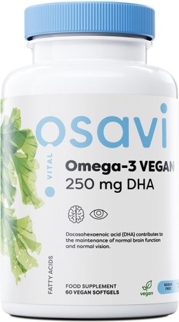 Omega-3 Vegan, 250mg DHA - 60 vegan softgels