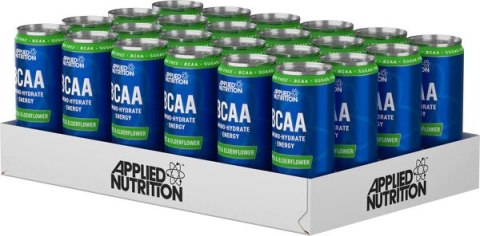 BCAA Amino-Hydrate + Energy Cans, Apple & Elderflower - 24 x 330 ml.