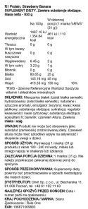 R1 Protein, Strawberry Banana - 930 grams