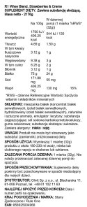R1 Whey Blend, Strawberries & Creme - 2176 grams