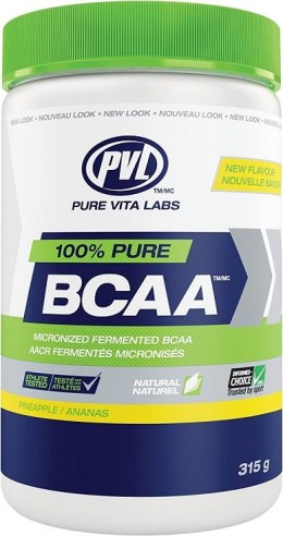 100% Pure BCAA, Pineapple - 315 grams