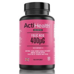 ActiHealth Folic Acid, 400mcg - 90 tablets