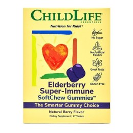 Elderberry Super-Immune SoftChew Gummies, Natural Berry - 27 tablets