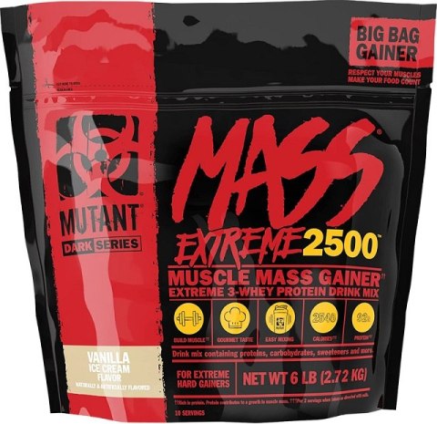 Mutant Mass Extreme 2500, Vanilla Ice Cream - 2720 grams