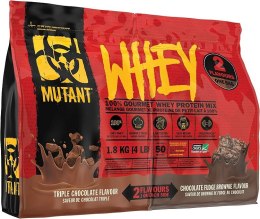 Mutant Whey 2 Flavours, Triple Chocolate & Chocolate Fudge Brownie - 1800 grams