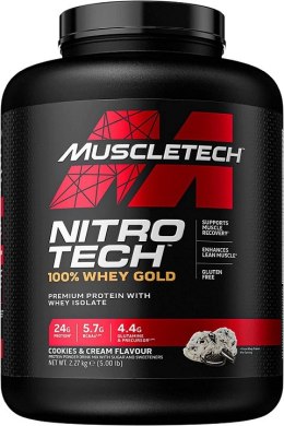 Nitro-Tech 100% Whey Gold, Cookies & Cream - 2270 grams (EAN 631656256352)