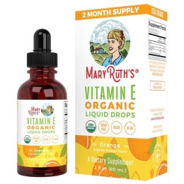 Organic Vitamin E Liquid Drops, Orange - 60 ml.