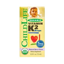 Organic Vitamin K2 Drops, Natural Berry - 7 ml.