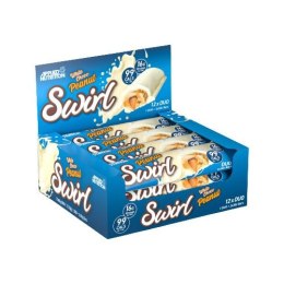 Swirl Duo Bar, White Choco Peanut - 12 x 60g